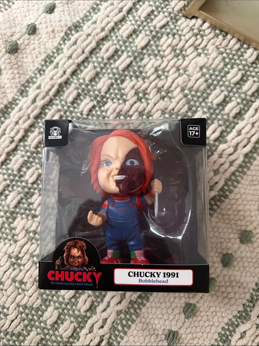 Chucky 1991 Bobblehead Action Figure - Red Hair, Blue Outfit